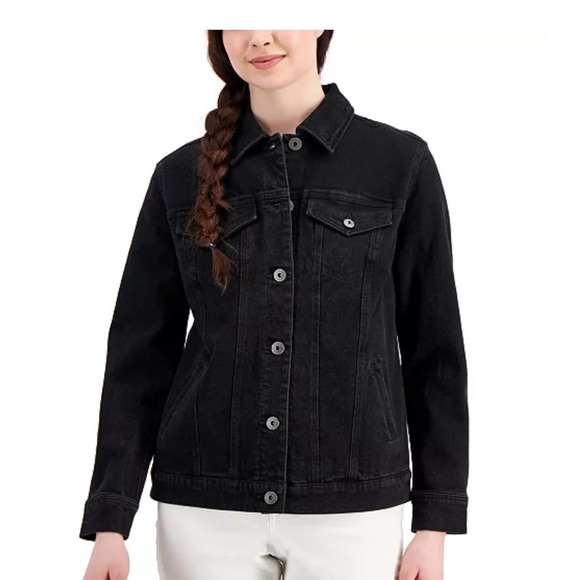 Dark denim jacket - Picture 1 of 4